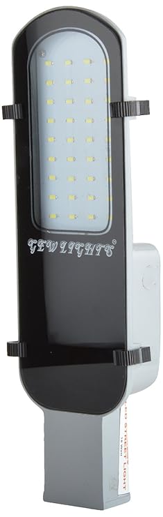Glow Fixtures Metal & Glass LED Street Light (Grey, 18 Watts)