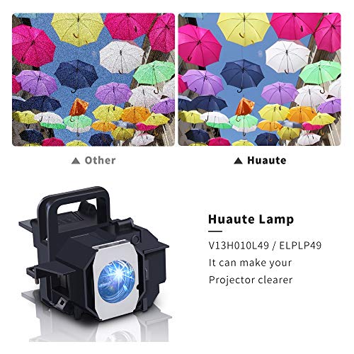 Huaute V13H010L49 / ELPLP49 Replacement Lamp for Epson PowerLite 9700UB 6500UB 8100 8345 8350 7100 9100 9350