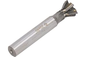 Marhynchus 60 Degree Dovetail Cutter, 20mm 6 Flute Carbide Straight Shank, Unfinished Corner Radius End Mill for Stainless, E