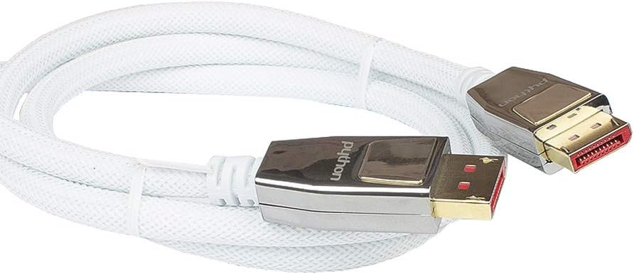 Python Conductors PYTHON Series Premium DisplayPort 1.4 Cable – 8K @ 60 Hz / 4K @ 240 Hz ...