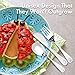 Premium Stainless Steel Kids Utensil Set, 5 Piece: 2 Forks, 2 Spoons, 1 Knife. Highest Quality, Lifetime