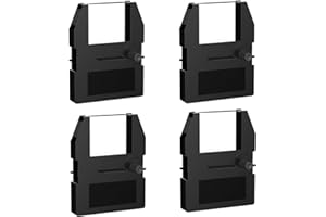 4 Pack Replacement for Pyramid 5000R Time Clock Ribbon, Compatible with Pyramid 3500, 3700, 4000, 4000HD, 5000HD Time Clocks,