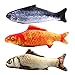 Peroom 3 Piece Catnip Toys, Pet Toys for Cats, Cat Toy, Simulation Fish Plush Cat Interactive Toy Pillow Chew Bite Kick Supplies for Cat Pets