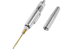 Fkewp Fkew Precision Oiler, Portable Aluminum Precision Oil Applicator with Solid Needle & Pocket Clip, Lightweight Oiling Pi