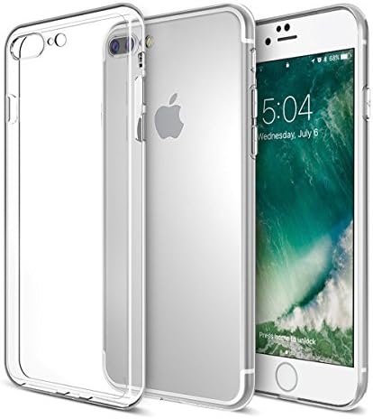 Nicer iphone 7 Plus case ,Ultra Slim Soft Gel TPU Cover Case with Transparent Clear for iPhone 7 Plus ( 5.5inch ) , Shock-Absorption,Anti-Scratch - Crystal Clear