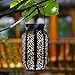 MAGGIFT 12 Lumens Hanging Solar Lights Outdoor Solar Lights Retro Hanging Solar Lantern with Handle (1 Pack, Retro Brown)