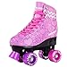 C SEVEN Cute Quad Roller Skates for Kids and Adults (Classic Purple, Women's 9 / Men's 8)