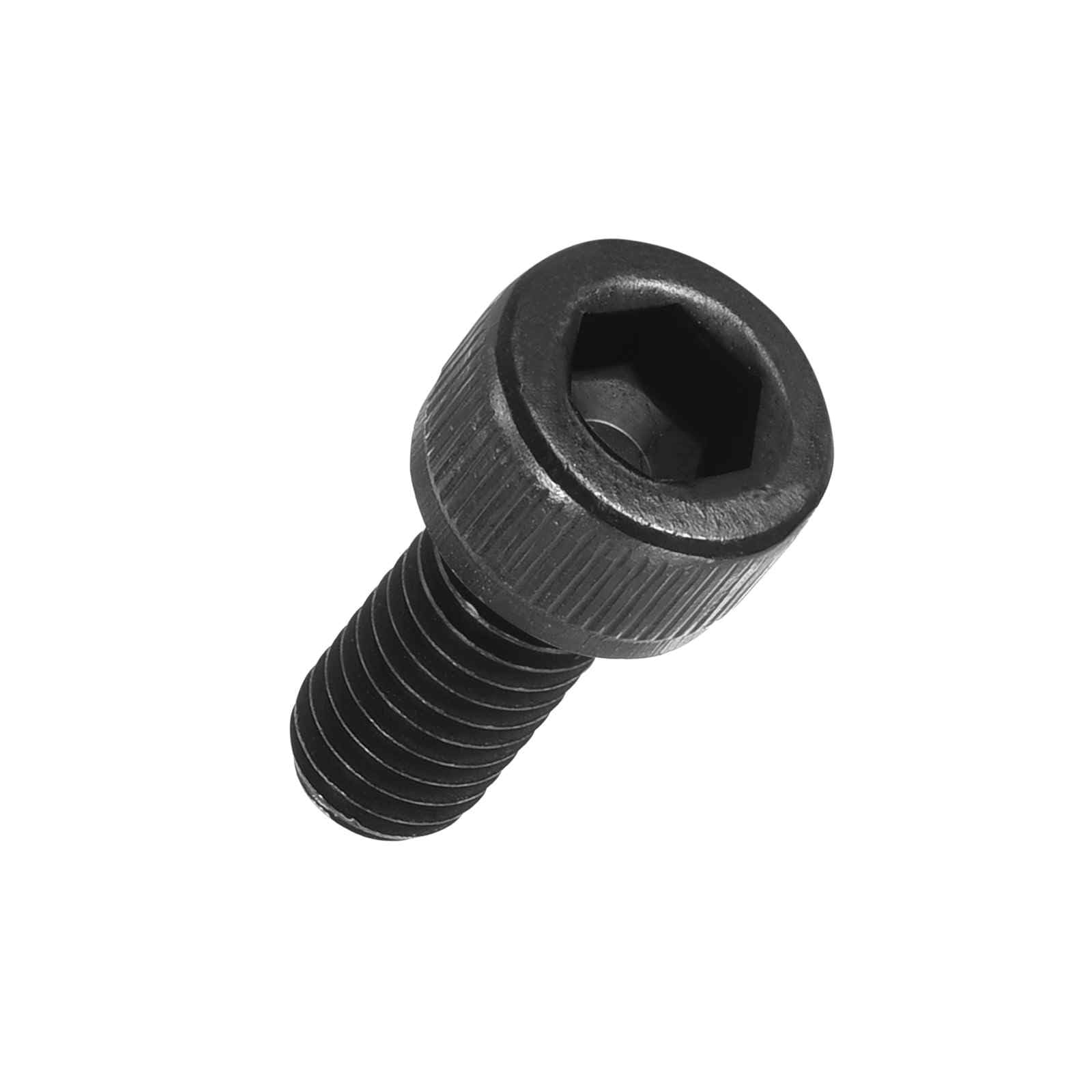 Kozelo 60pcs Socket Head Cap Screws - [M6-1 x 14mm] Alloy Steel Black Oxide Grade 12.9 Internal Hex Screw Full Thread for Industrial & Machinery Use, Black