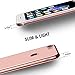 RANVOO iPhone 8 Case, iPhone 7 Case, Clear Soft Slim Thin Case with Premium Flexible Chrome Bumper and Transparent TPU Back Plate Crystal Cover for Apple iPhone 8 / iPhone 7 (Rose Glod)