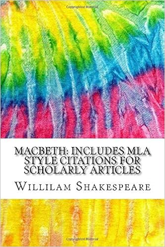 Amazon Com Macbeth Includes Mla Style Citations For Scholarly Articles Peer Reviewed And Critical Essays Squid Ink Classics Shakespeare Willilam Books