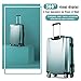 Coolife Luggage 3 Piece Sets PC+ABS Spinner Suitcase 20 inch 24 inch 28 inch (Ice blue)