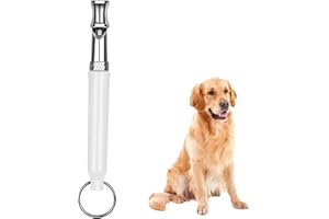 FORRCON Dog Whistle to Stop Barking Neighbors Dog Ultra-Wide Frequency Ultrasonic Silent Dog Whistle for Dog 1 Free Lanyard Strap with Pack of 1 PCS Pet Whistle White
