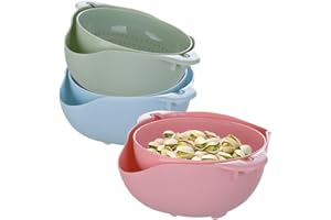 3 Pack Pistachio Bowl - Double Dish Nut Bowl Serving Snack Dish with Seeds Shell Storage for Peanuts, Pistachios, Cherries, E