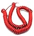 Telephone Cord Handset Curly - Phone Color Crimson Red 15ft - Works on virtually all Trimline Phones and Princess Telephones - Landline Telephone Accessory iSoHo Phones