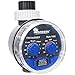 Yardeen Water Timer Electronic Hose Sprinkler Garden Irrigation Controller Two Dial Color Blue