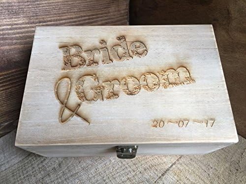 Personalised Medium Wooden Keepsake Box In Coffee Finish