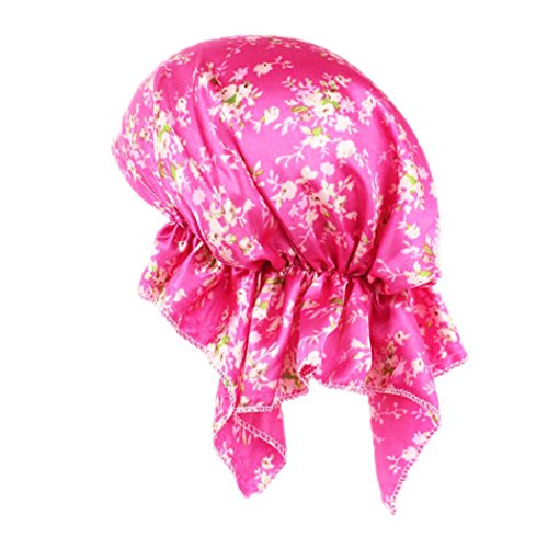 Women Turban Imitated Silk Hijab Anti Hair Loss Cap Chemo Muslim Headscarf 7#
