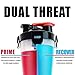 Hydra Cup Dual Threat - Protein & Pre Shaker Bottles, Shaker Cup, 28oz, 2 Pack (Every Damn Day & Stealth Beast)