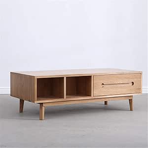 YGWE Tabla de Acento 1-cajón de la Mesa de café Mesa de cóctel de