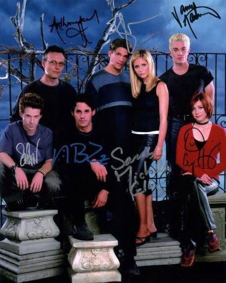 Photographs - Buffy The Vampire Slayer - Reprinted/Reprint (RP) Signed Autograph Autographed 8x10-inch Photo Photograph Print, SARAH MICHELLE GELLAR, JAMES MARSTERS, MARC BLUCAS, NICHOLAS BRENDON, ALYSON HANNIGAN, ANTHONY HEAD, SETH GREEN