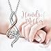 ANGEL NINA Sterling Silver Necklace for women Jewelry Gifts for Her Cubic Zirconia Twist Pendant Necklaces for Mom Women Birthday Thanksgiving Valentines Day Gifts Rose Gold Necklace