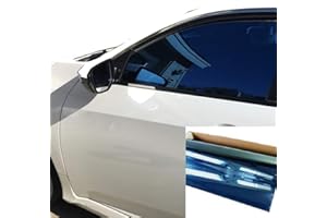 AUTOPIA One Way Mirror Reflective Car Window Color Tint Film 10%VLT. (20" x10', Blue)
