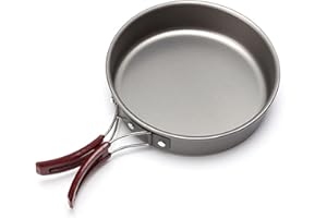 AIROKA Aluminum alloy Non-Stick Medium Frying Pan with Folding Handle for Outdoor Camping Picnic Hiking