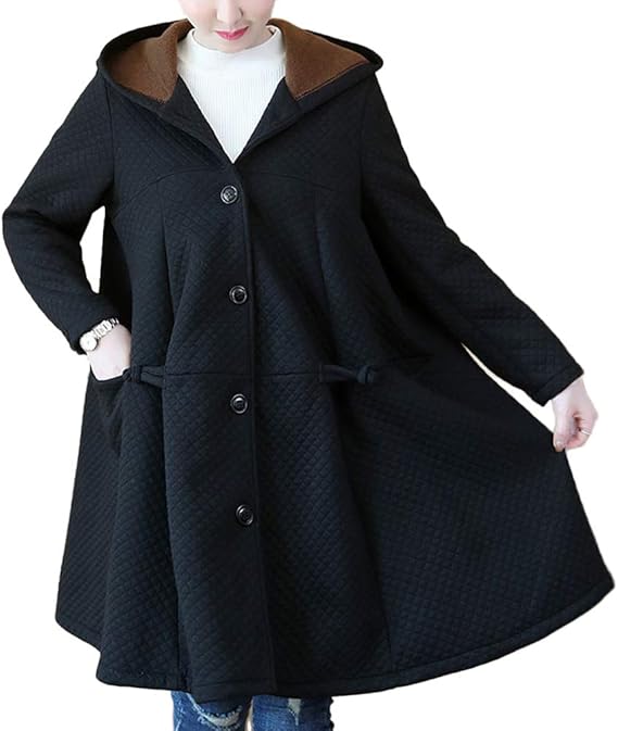 plus size full length wool coat