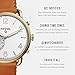 Fossil Hybrid Smartwatch - Q Tailor Leather, Brown FTW1127