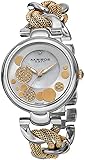Akribos XXIV Women's AK643TTG Lady Diamond Silver-Tone and Gold-Tone Dial Mesh and Chain Link Bracelet Watch