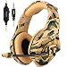 ONIKUMA Stereo Gaming Headset for PS4 Xbox One, Noise Cancelling Mic Over Ears Gaming Headphones with Microphone for Nintendo Switch PlayStation 4 Laptop Smartphones and PC (Camouflage)