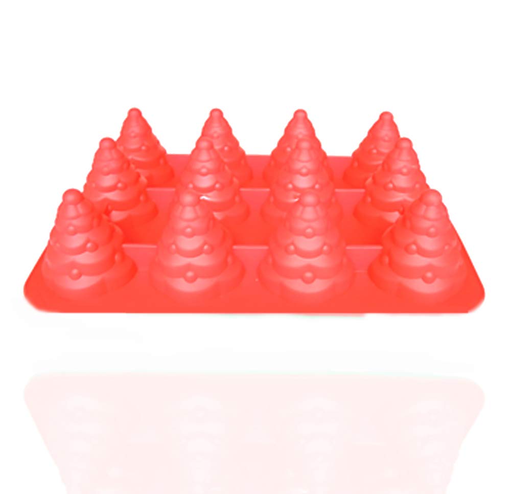 Ximstar Diy Silicone Cake Molds Pieces 3d Christmas Tree Mold Nonstick 12 Cupcake Pans For Muffin Jello Chocolate Candy Baking Set Green Kitchen Dining Cjp Org In