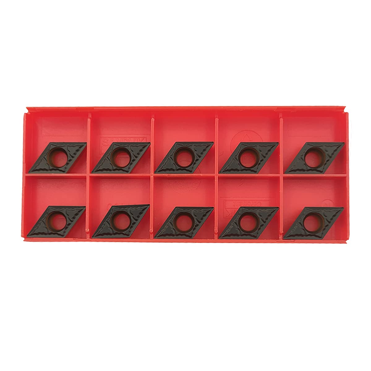 10PCS DCMT 3(2.5)1 / DCMT11T304 Indexable Carbide Inserts Blade For Machining Stainless Steel And Cast Iron, High Strength, High Toughness