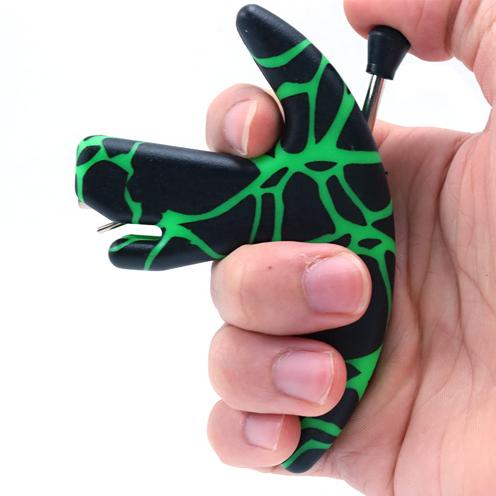 ANCLLO Three Finger Thumb Strong A1 Plastic Archery Release Aid Compound Bow Hunting Release Aid