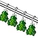 CHICTIE Frog Shower Curtain Hooks Rings,Set of 12 Green Decorative Shower Curtain Hooks,Stainless Steel Rustproof Animal Shower Rings for Bathroom