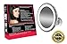 SonLongLighted Makeup Mirror 10X Magnifying with True Daylight LED - Mount or Table Top - Touch + Dim - Cordless Home or Travel Vanity Bathroom Set w/Bonus 15X Magnification Mirror & Microfiber Cloth