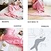 Daenerys-Liu Knitted Mermaid Tail Blanket for Adults Teens Kids Soft and Fashion All Seasons Sleeping Blankets Crochet Snuggle Mermaid, Pink