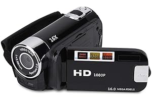 SEROUNDER Video Camera Camcorder, Portable Vlogging Camera Recorder Full 720P 16MP 2.7 Inch 270 Degree Rotation LCD Screen 16X Digital Zoom Camcorder Support Selfie&Continuous