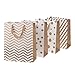 TTOYOUU Large Kraft Paper Gift Shopping Bags Geometrical Pattern,Wedding Party Favors Bags,Set of 8pcs