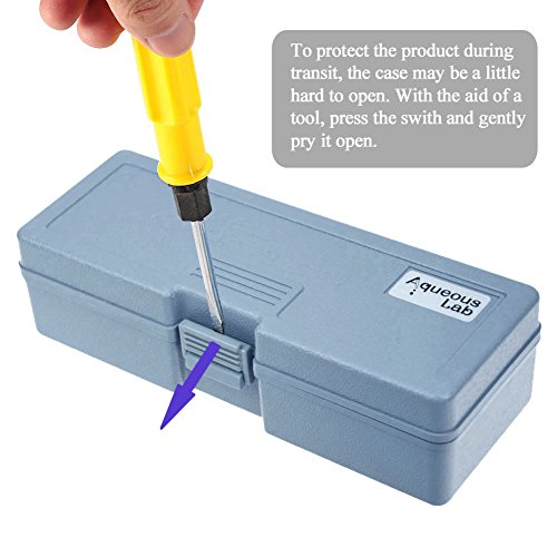 Salinity Refractometer for Seawater and Marine Fishkeeping Aquarium 0-100 Ppt with Automatic Temperature Compensation, By Aqueous Lab