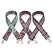 Purse Strap Replacement Guitar Style Multicolor Canvas Crossbody Strap for Handbags (35#)