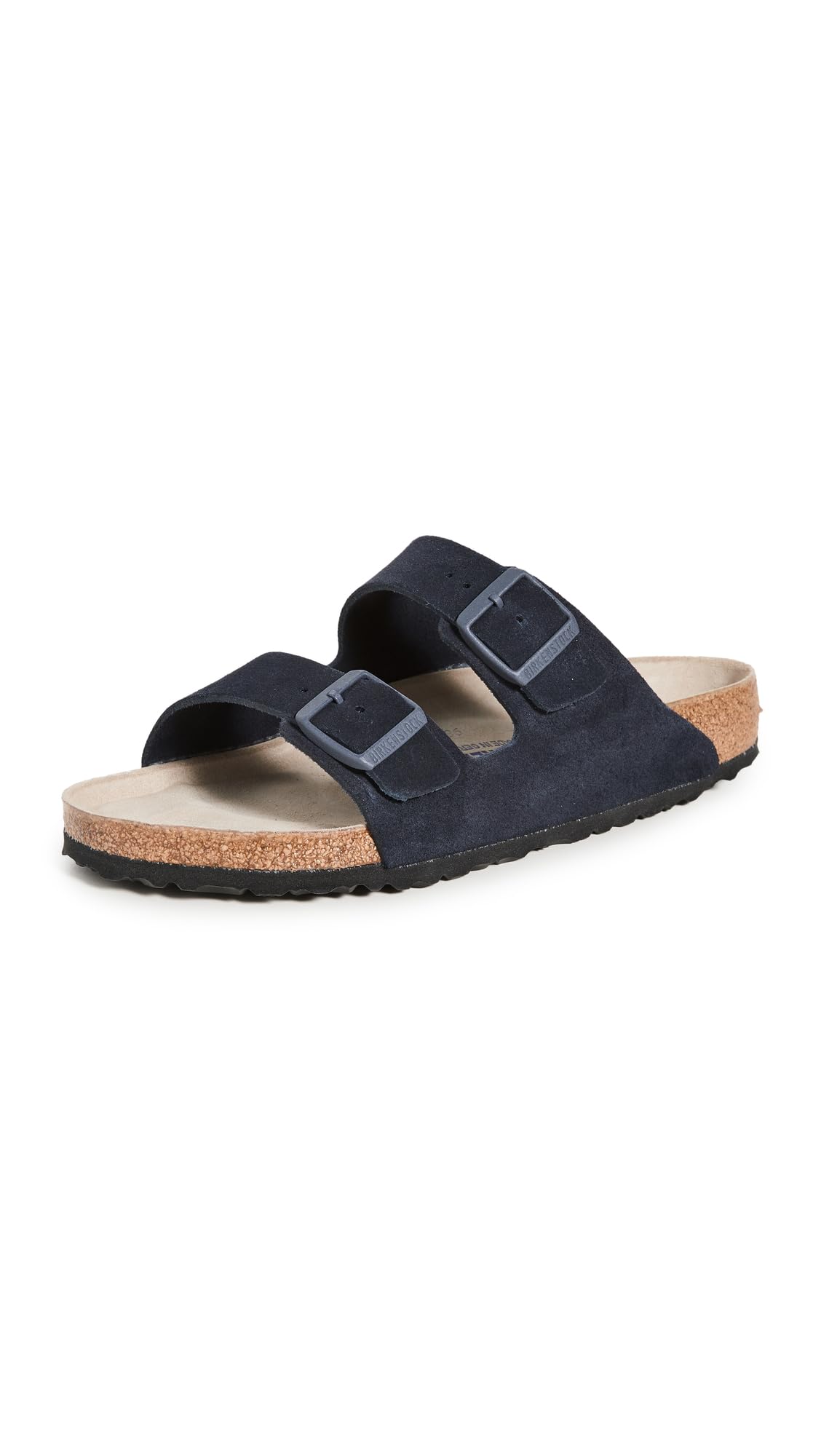 Photo 1 of Birkenstock Men's Arizona Soft Footbed Slides, Midnight, Blue, 10 Medium US