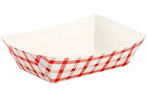 Karat Paper Food Trays Disposable [0.5 LB - 1,000 ct] Sturdy Food Boats, Leak Resistant | Ideal for Snacks, Nachos and Finger Foods