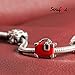 SOUFEEL Red Travel Suitcase Charm Beads for Bracelets 925 Sterling Silver Charm Stoppers for European Bracelets Gift for Women Girls Kids on Birthday, Anniversary Christmas, Valentine's Day