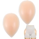 Lusofie 2 Pcs Hip Dip Pads for Women, Self-Adhesive Silicone Hip Pads - Reusable Butt Lift Pad Fill Hips Dips, Create Round Butt & Hourglass Figure, Seamless Under Any Clothing (Skin Color)