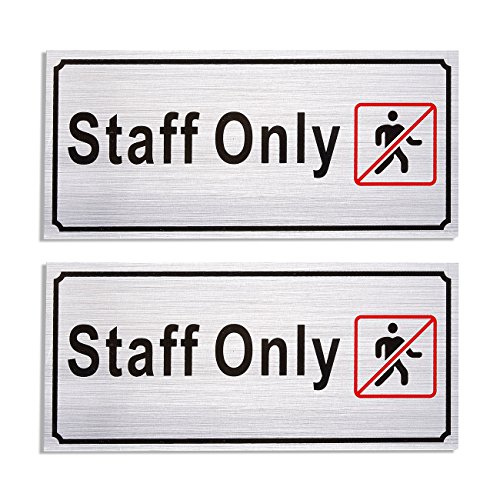 2 Pack Of Employees Only Signs Authorized Personnel Only Import It All