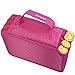 Youngman 72 Insertings Super Large Capacity Multi-layer Students Pencil Case Pen Bag Pouch Stationary Case Makeup Cosmetic Case Bag (Hot Pink)
