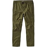 Roark Mens Layover Pants 2.0, Evolved Slim Straight Fit, Military, 28