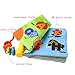 Coolplay Non-Toxic Soft Book with Teether Rings, Infant Activity Toys, Cloth Rattles for Baby Learning Letters ABC - Squeak Rattle Crinkle