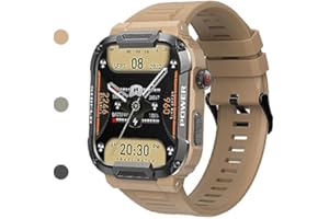 KOCONH Gard Pro Ultra Smart Watch, Gard Pro Rugged Smart Watch, Waterproof Dust-Proof, Multiple Sports Modes (Beige)